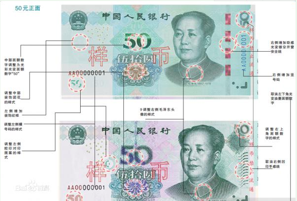 新版第五套人民币