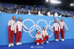 奥运会的竞技体操比赛中，男子组和女子组都有