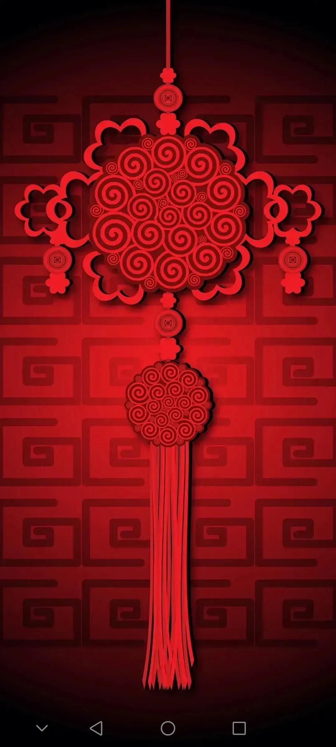2022虎年除夕祝福图片,新年贺岁超清吉祥壁纸,红色喜庆好运背景