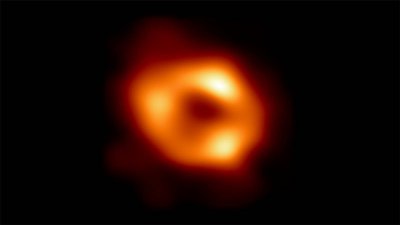 银河系中心黑洞首张照片来了 质量大约是太阳的