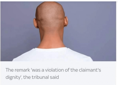 法官裁定说男性秃头是性骚扰 欧美国家法律有的
