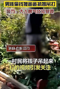 警方回应男孩因偷钱被爸爸吊起抽打 目前事情已