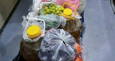 妈妈带500斤食物到上海看儿子 家里能带的都带了
