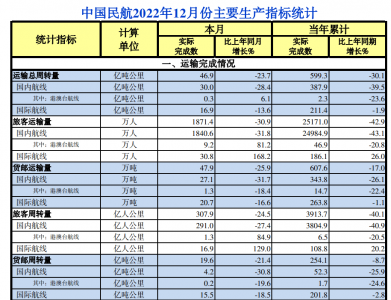 中国三大航企2022集体大亏损 三巨头均亏超300亿