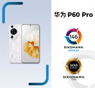 华为P60 Pro DXO屏幕得分146分：全球第7！