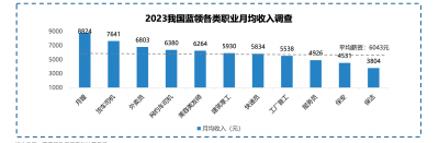 月嫂外卖员月收入居蓝领前三 2023年月均收入为