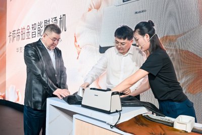 专业级丝绸护理体验，卡萨帝铂金智能熨烫机发