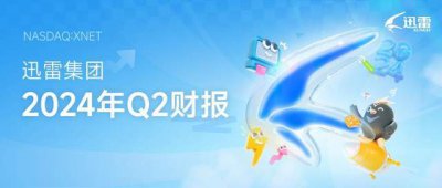 迅雷晒2024年第二季度成绩单：总营收7,960万美元