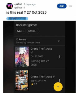 IMDb网站截图泄露！曝《GTA6》明年
