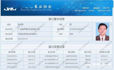 李大霄入职新公司 这真是“退而不休”啊！