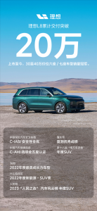 坐稳30万级六七座销冠：奶爸车理想L8累计销量超