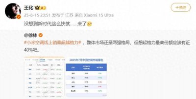 小米空调7月线上销量首超格力