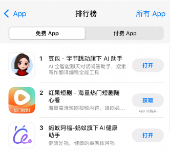 蚂蚁集团旗下AI健康应用“蚂蚁阿福” 冲上苹果
