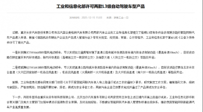 L3级自动驾驶来了！仅2款车型拿到首批 “入场券